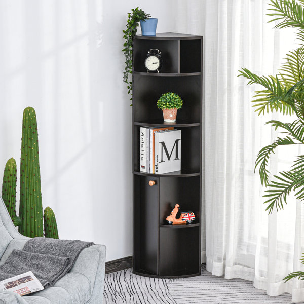 Latitude Run Corner Bookcase Wayfair Canada   Corner Bookcase 